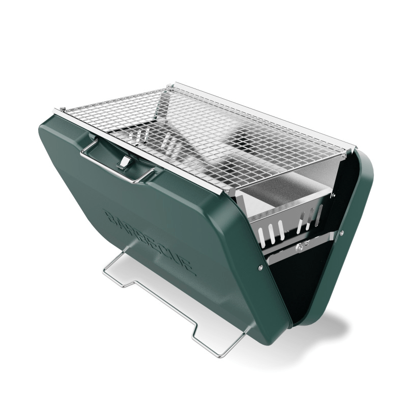 Portable Tote Grill – Compact & Durable Charcoal BBQ - InspiredGrabs.com