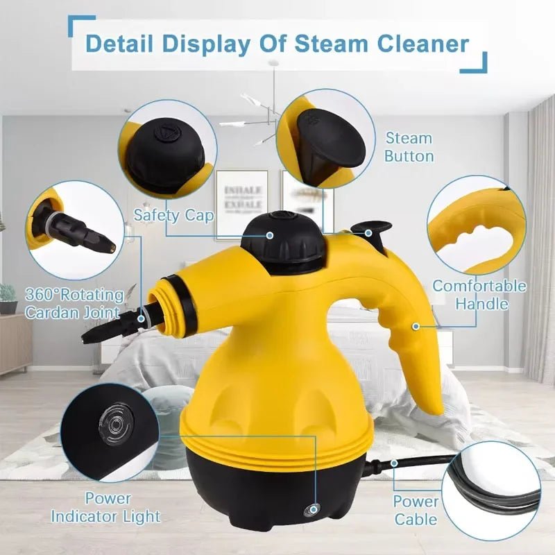 Powerful 1050W Handheld Steam Cleaner – Deep Cleaning Tool - InspiredGrabs.com