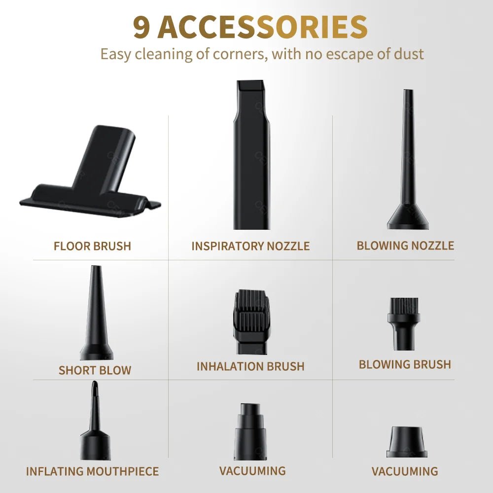 Powerful Handheld Vacuum – Home & Car Cleaning Tool - InspiredGrabs.com