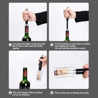 Thumbnail for Premium Air Pump Wine Opener Set - InspiredGrabs.com