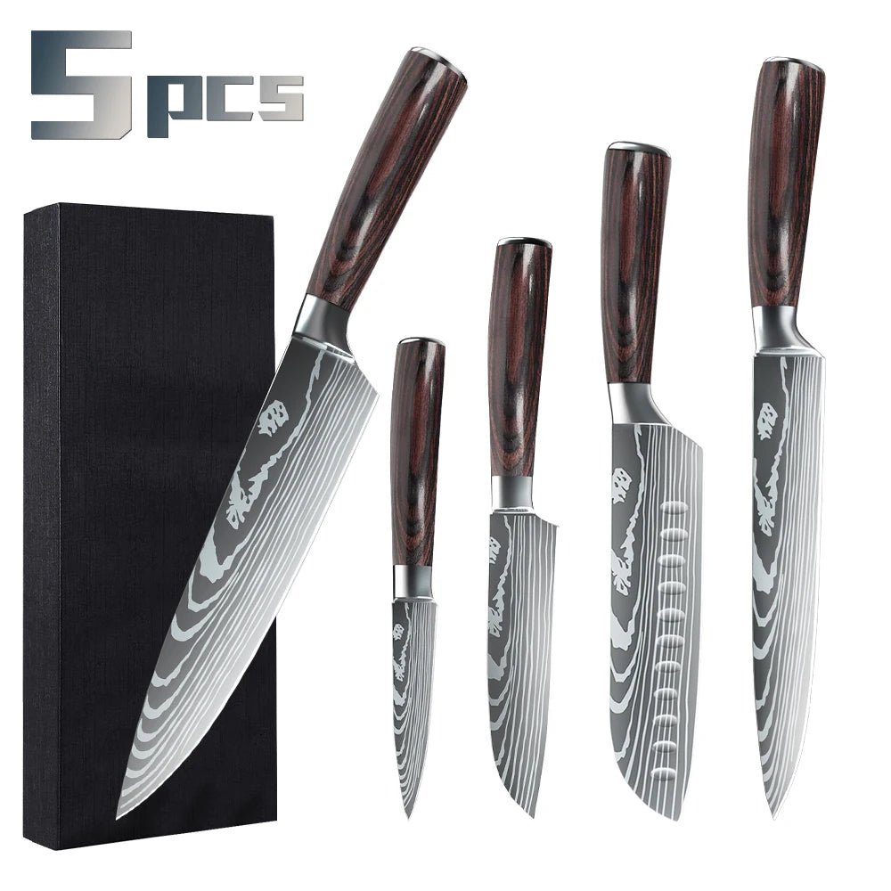 Premium Japanese Chef Knife Set - 10PCS - InspiredGrabs.com