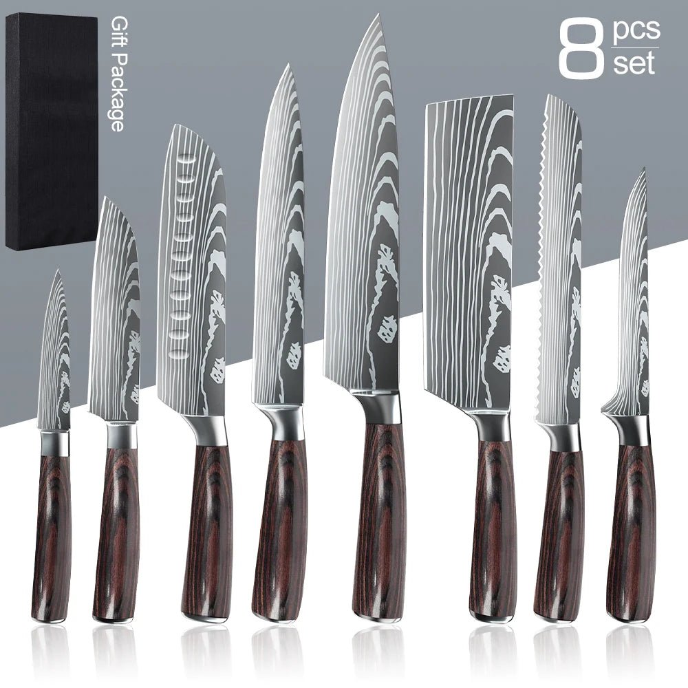 Premium Japanese Chef Knife Set - 10PCS - InspiredGrabs.com