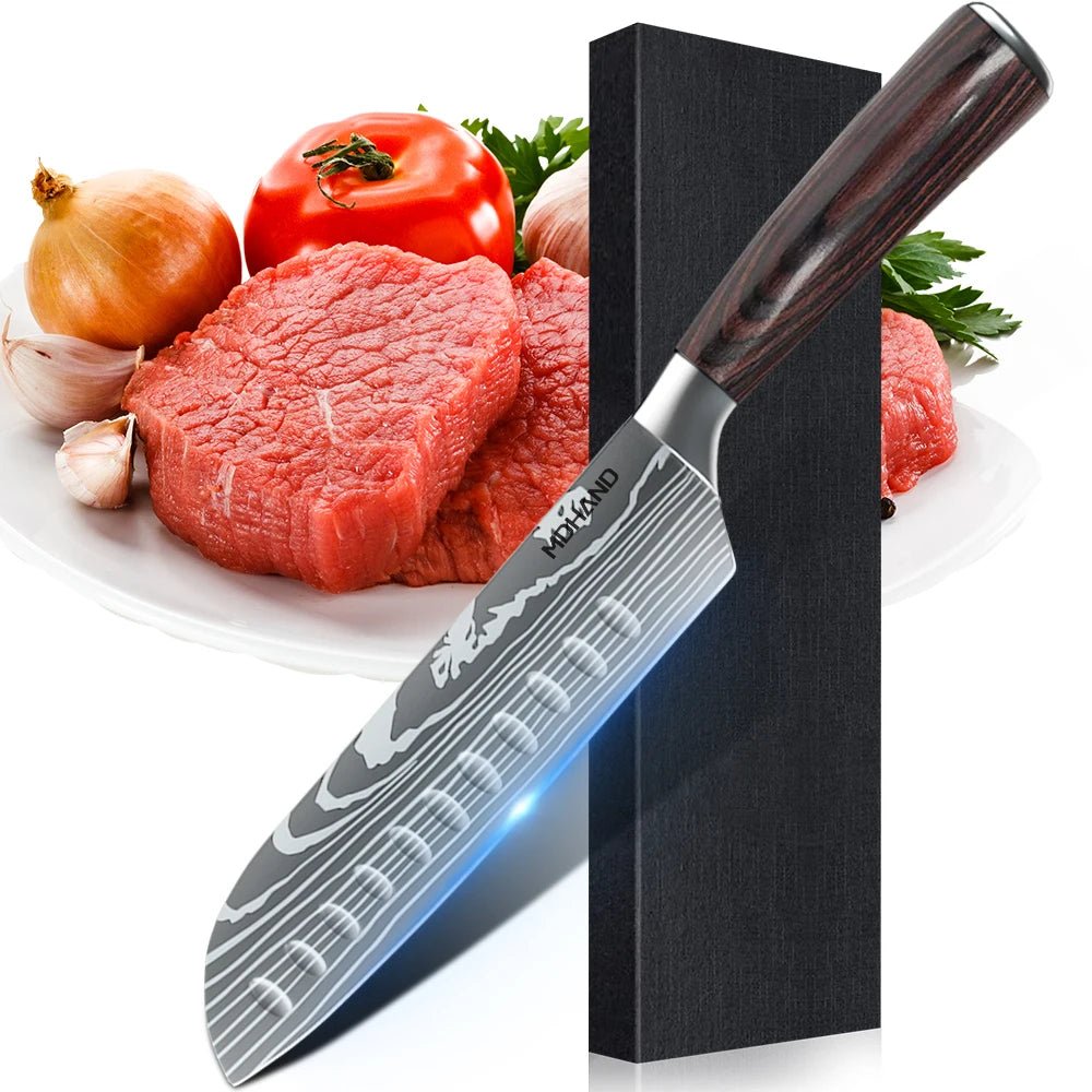 Premium Japanese Chef Knife Set - 10PCS - InspiredGrabs.com