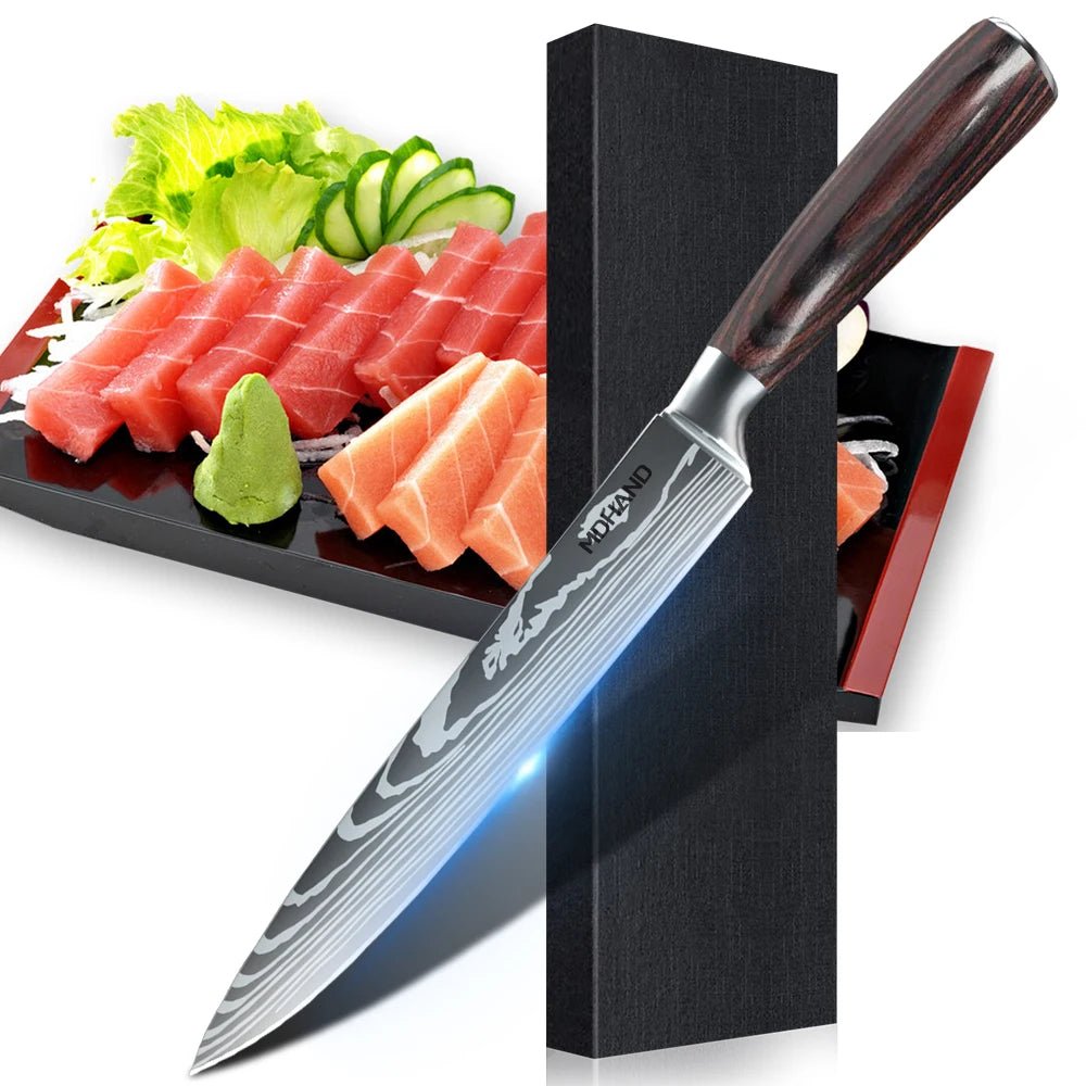 Premium Japanese Chef Knife Set - 10PCS - InspiredGrabs.com