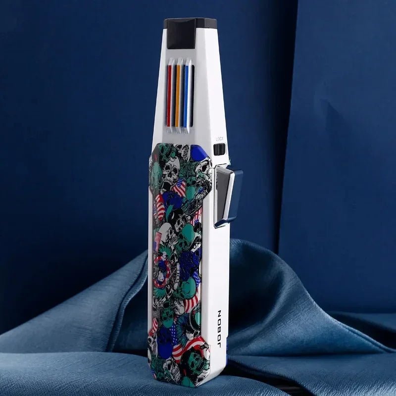 Premium Jobon Refillable Torch Lighter – Blue Flame Butane - InspiredGrabs.com