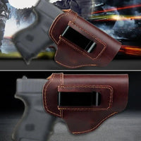 Thumbnail for Premium Leather IWB Concealed Carry Holster - InspiredGrabs.com