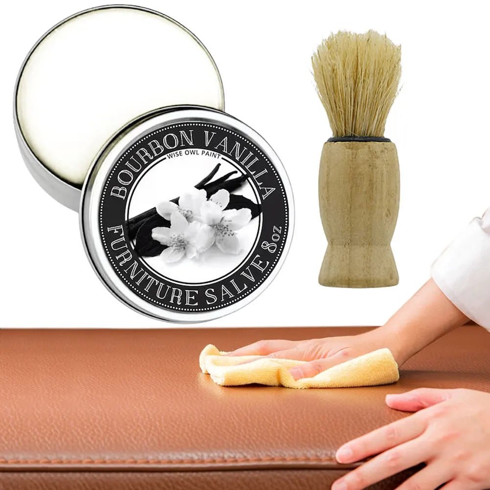 Premium Leather Salve & Brush for Care & Repair - InspiredGrabs.com