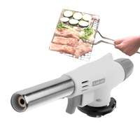 Thumbnail for Professional Culinary Butane Torch with Adjustable Flame and Auto Ignition - InspiredGrabs.com