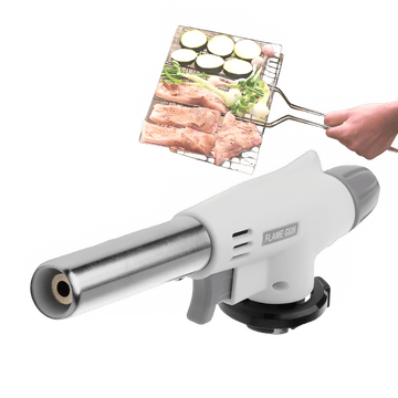 Professional Culinary Butane Torch with Adjustable Flame and Auto Ignition - InspiredGrabs.com