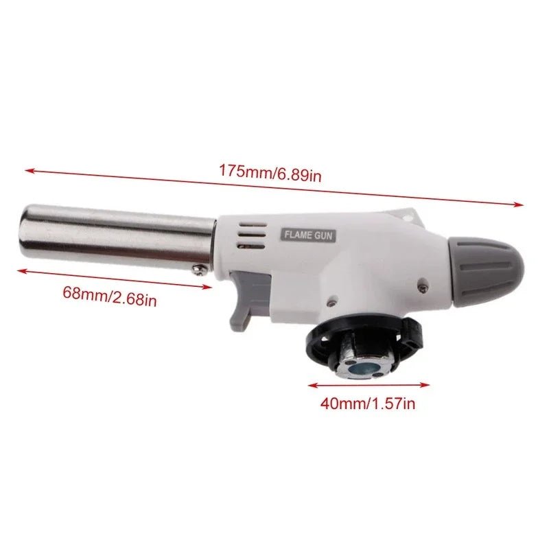 Professional Culinary Butane Torch with Adjustable Flame and Auto Ignition - InspiredGrabs.com
