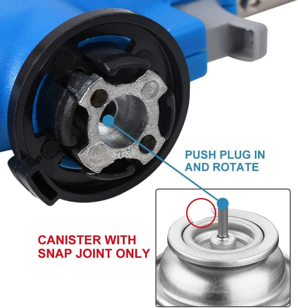 Professional Culinary Butane Torch with Adjustable Flame and Auto Ignition - InspiredGrabs.com