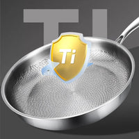 Thumbnail for Pure Titanium Non - Stick Frying Pan with Hammered Fish Scale Design - InspiredGrabs.com