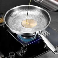 Thumbnail for Pure Titanium Non - Stick Frying Pan with Hammered Fish Scale Design - InspiredGrabs.com