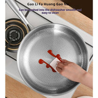 Thumbnail for Pure Titanium Non - Stick Frying Pan with Hammered Fish Scale Design - InspiredGrabs.com