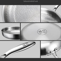 Thumbnail for Pure Titanium Non - Stick Frying Pan with Hammered Fish Scale Design - InspiredGrabs.com