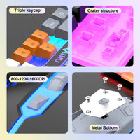Thumbnail for RAIKU T26 Luminous Gaming Keyboard & Mouse Set – Three - Tone Backlight - InspiredGrabs.com