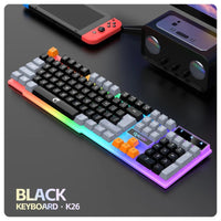 Thumbnail for RAIKU T26 Luminous Gaming Keyboard & Mouse Set – Three - Tone Backlight - InspiredGrabs.com