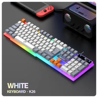 Thumbnail for RAIKU T26 Luminous Gaming Keyboard & Mouse Set – Three - Tone Backlight - InspiredGrabs.com