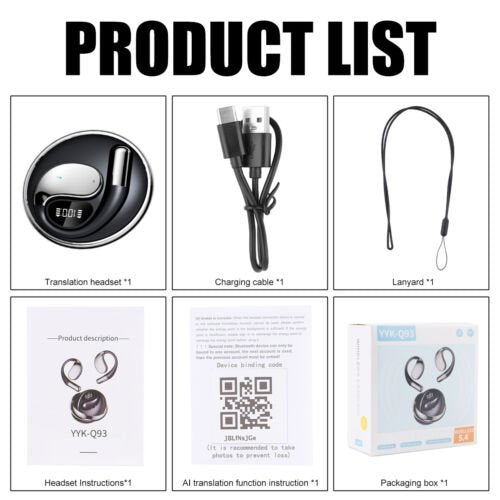 Real - Time Smart Translator Earbuds - 144 Languages - InspiredGrabs.com