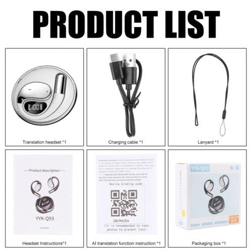 Real - Time Smart Translator Earbuds - 144 Languages - InspiredGrabs.com