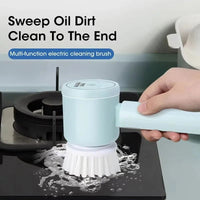 Thumbnail for Rechargeable 5-Head Electric Spin Scrubber with LED Display - InspiredGrabs.com