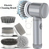 Thumbnail for Rechargeable 5-Head Electric Spin Scrubber with LED Display - InspiredGrabs.com