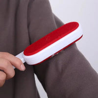 Thumbnail for Reusable Double-Sided Lint & Pet Hair Brush – Red - InspiredGrabs.com