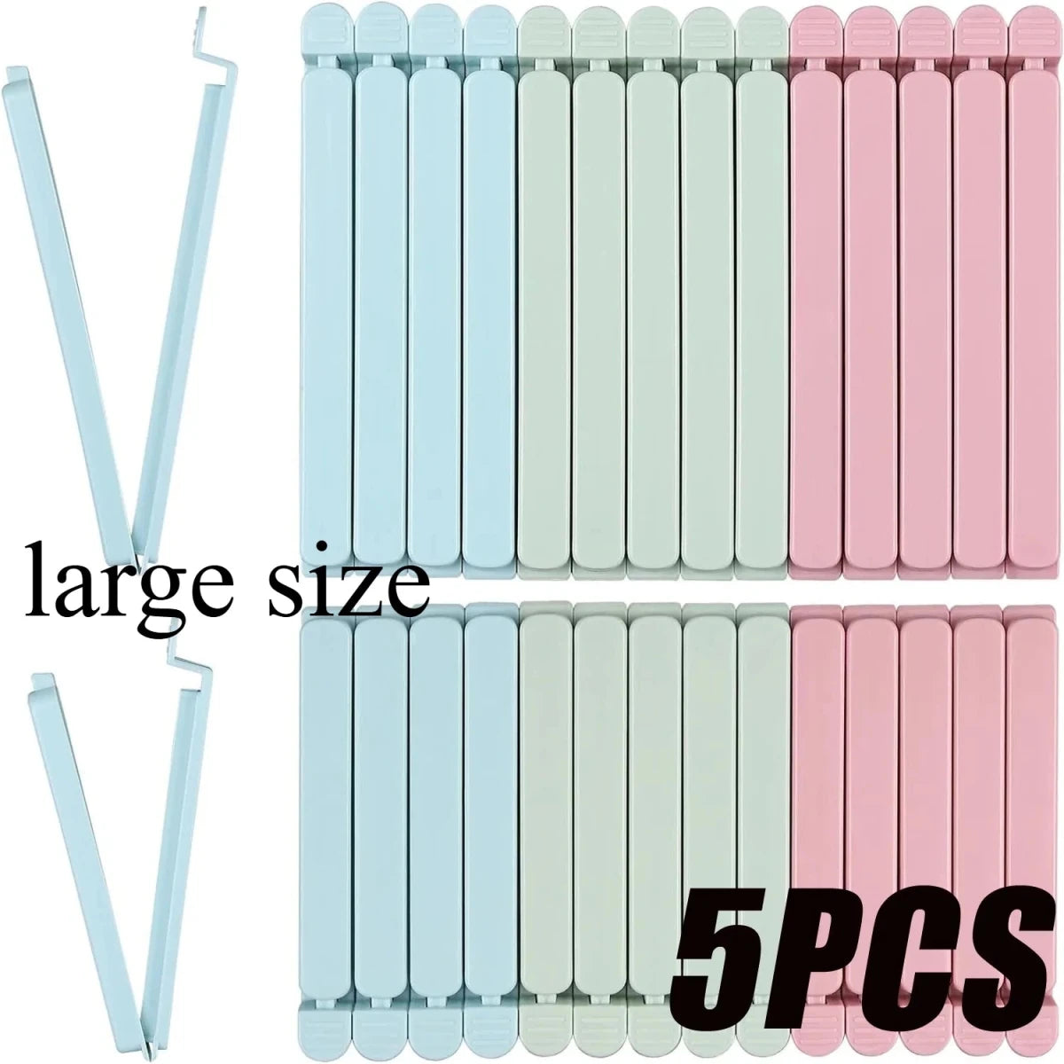 Reusable Food Bag Sealing Clips – 5 or 30 Pack - InspiredGrabs.com