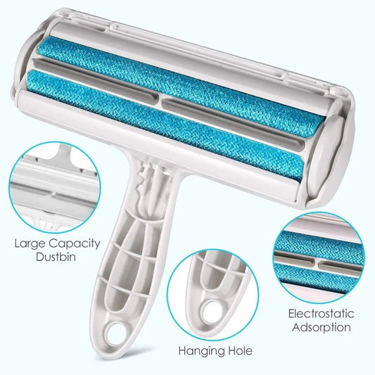 Reusable Self-Cleaning Pet Hair Remover Roller - InspiredGrabs.com
