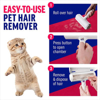Thumbnail for Reusable Self-Cleaning Pet Hair Remover Roller - InspiredGrabs.com