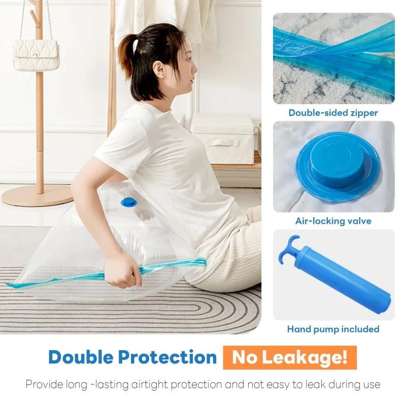 Reusable Vacuum Storage Bags – 5 Sizes - InspiredGrabs.com