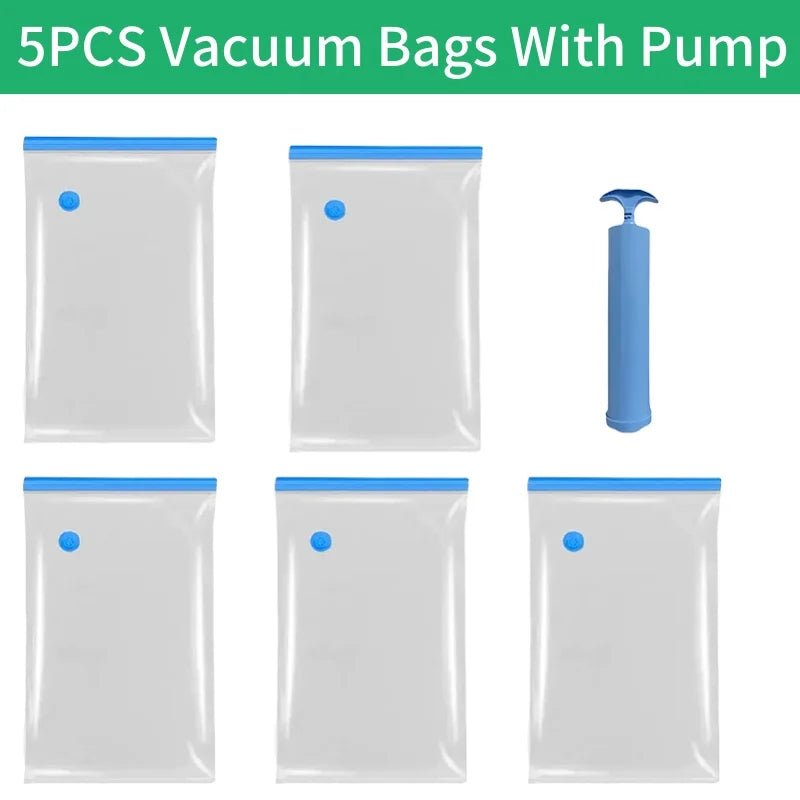 Reusable Vacuum Storage Bags – 5 Sizes - InspiredGrabs.com