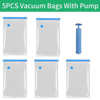 Thumbnail for Reusable Vacuum Storage Bags – 5 Sizes - InspiredGrabs.com