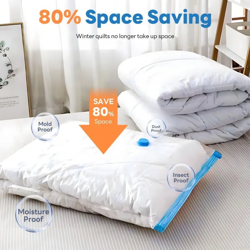 Reusable Vacuum Storage Bags – 5 Sizes - InspiredGrabs.com