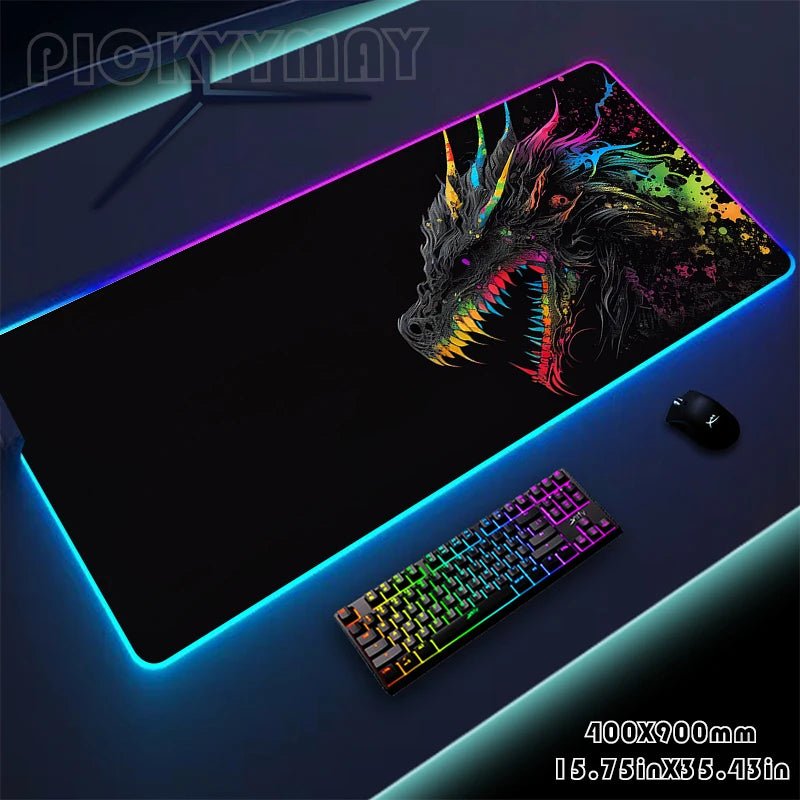 RGB Luminous Gaming Mousepad - XXL Design - InspiredGrabs.com