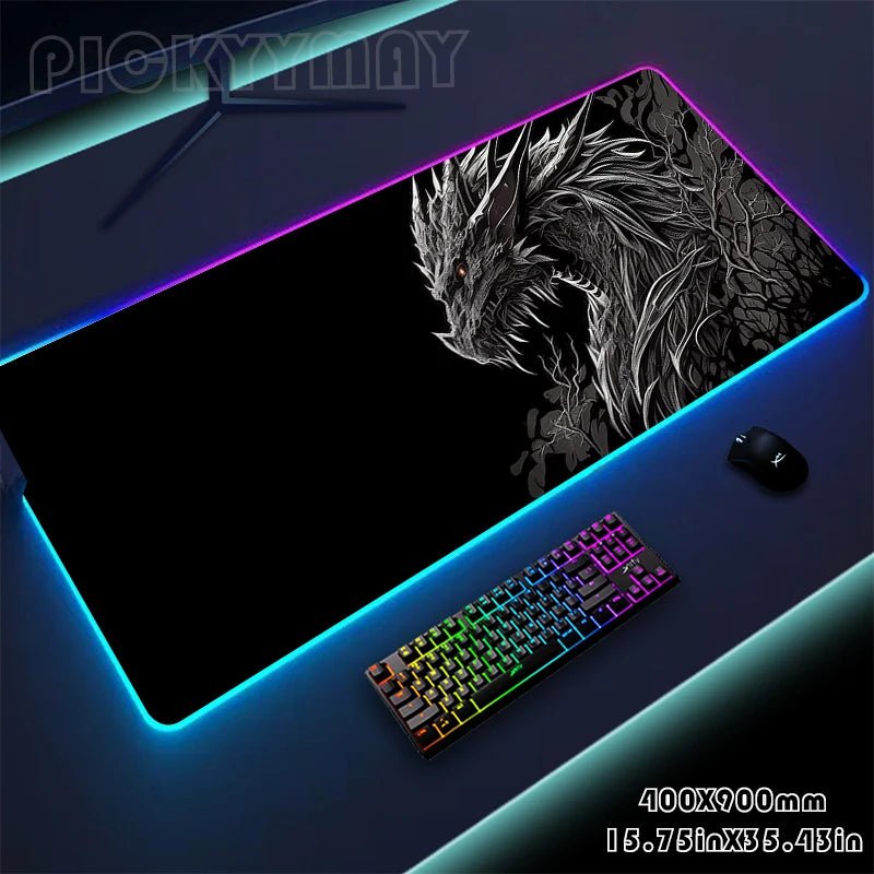RGB Luminous Gaming Mousepad - XXL Design - InspiredGrabs.com
