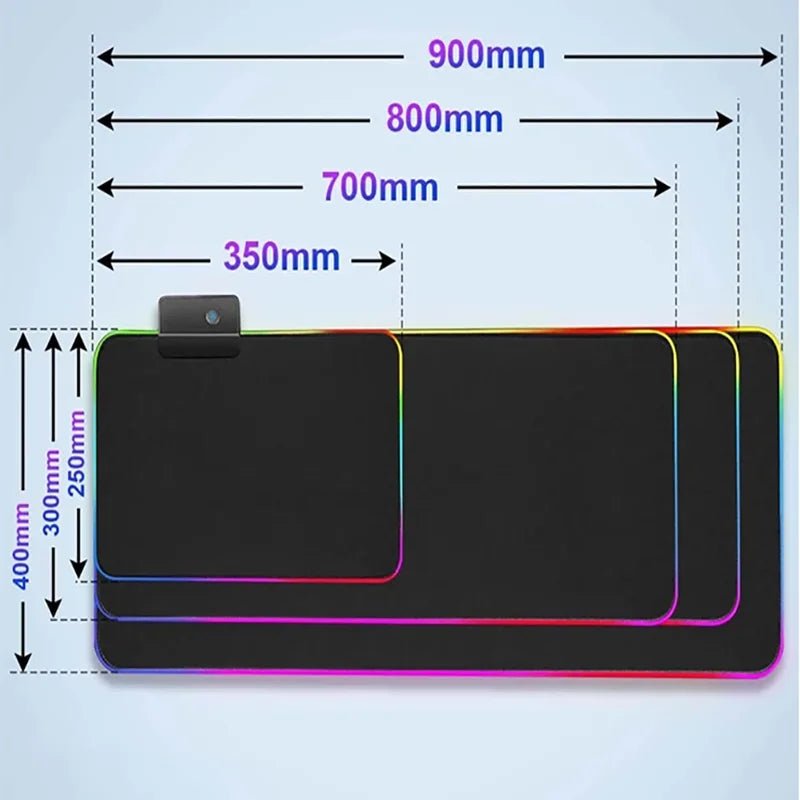 RGB Luminous Gaming Mousepad - XXL Design - InspiredGrabs.com