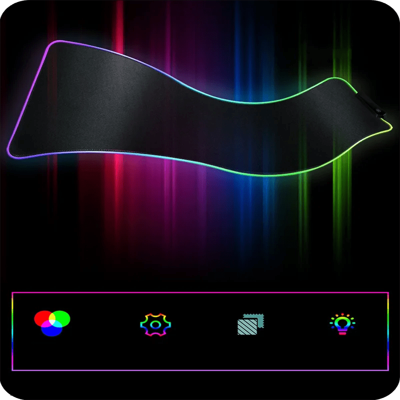 RGB Luminous Gaming Mousepad - XXL Design - InspiredGrabs.com