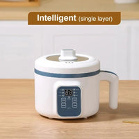 Thumbnail for Rice Cooker — Single & Double Layer Multi Cooker with Non - Stick Hotpot Pan for 1–2 People - InspiredGrabs.com