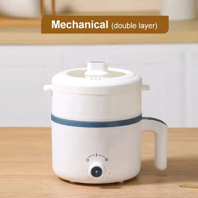 Rice Cooker — Single & Double Layer Multi Cooker with Non - Stick Hotpot Pan for 1–2 People - InspiredGrabs.com