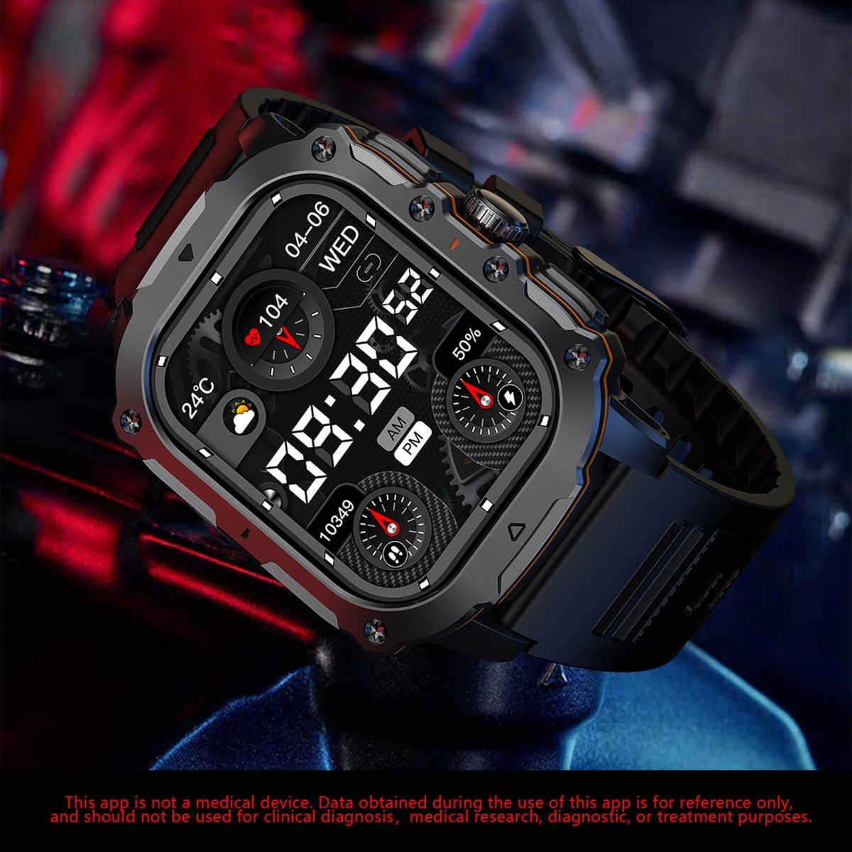 Rugged Multi - Sport Smartwatch – Ultimate Fitness Companion - InspiredGrabs.com