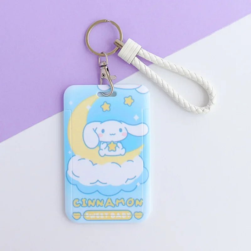 Sanrio anime card holder Hello kitty kuromi Pochacco cartoon protective cover student bus card ID cute lanyard card holder gift - InspiredGrabs.com