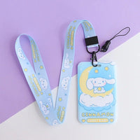 Thumbnail for Sanrio anime card holder Hello kitty kuromi Pochacco cartoon protective cover student bus card ID cute lanyard card holder gift - InspiredGrabs.com