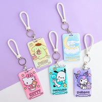 Thumbnail for Sanrio anime card holder Hello kitty kuromi Pochacco cartoon protective cover student bus card ID cute lanyard card holder gift - InspiredGrabs.com