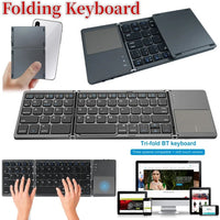 Thumbnail for Seenda Foldable Wireless Bluetooth Keyboard with Touchpad - InspiredGrabs.com