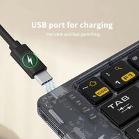 Thumbnail for Seenda Foldable Wireless Bluetooth Keyboard with Touchpad - InspiredGrabs.com