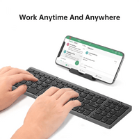 Thumbnail for Seenda Foldable Wireless Bluetooth Keyboard with Touchpad - InspiredGrabs.com