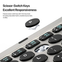 Thumbnail for Seenda Foldable Wireless Bluetooth Keyboard with Touchpad - InspiredGrabs.com