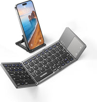 Thumbnail for Seenda Foldable Wireless Bluetooth Keyboard with Touchpad - InspiredGrabs.com