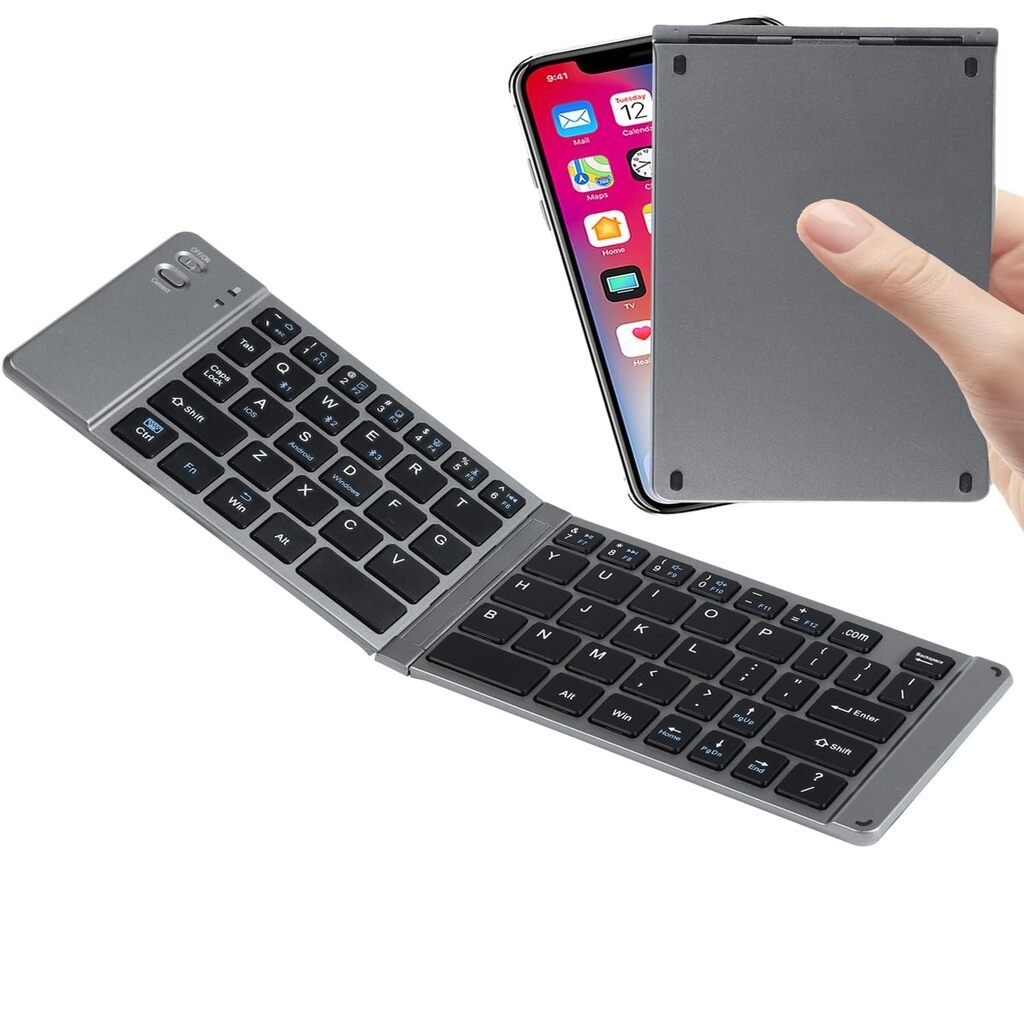 Seenda Foldable Wireless Bluetooth Keyboard with Touchpad - InspiredGrabs.com